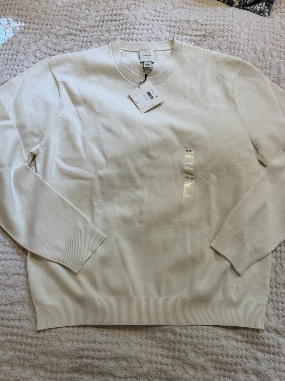 Calvin Klein Off-White Crewneck Sweater